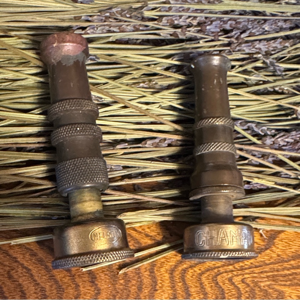 VTG Brass Champion Italy & Nelson Hose Nozzle Set